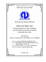 CÔNG TÁC THAM MƯU, TỔNG HỢP CỦA VĂN PHÒNG SỞ TƯ PHÁP THÀNH PHỐ HÀ NỘI