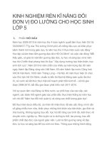 KINH NGHIỆM rèn kĩ NĂNG đổi đơn vị đo LƯỜNG CHO học SINH lớp 5 