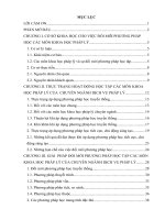 THỰC TRẠNG HOẠT ĐỘNG HỌC TẬP CÁC MÔN KHOA HỌC PHÁP LÝ CỦA  CHUYÊN NGÀNH DỊCH VỤ PHÁP LÝ