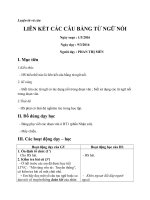 LTVC liên kết câu trong bài bằng từ ngữ nối