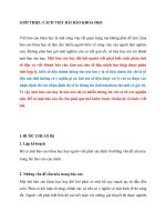 gioi thieu cach viet mot bai bao khoa hoc