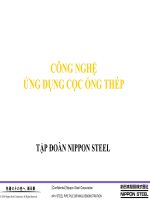 Công nghệ ứng dụng cọc ống thép  NIPPON STEEL