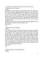 12 bài viết email gửi cho billy trong đề thi tiếng anh 1