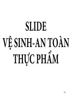 Bài giảng vệ sinh an toàn thực phẩm