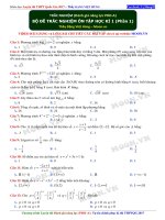 00 bo de trac nghiem on tap hoc ki i p1