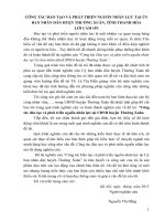 CÔNG tác đào tạo và PHÁT TRIỂN NGUỒN NHÂN lực tại ủy BAN NHÂN dân HYỆN THƯỜNG XUÂN, TỈNH THANH hóa