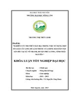 Nghiên cứu tri thức bản địa trong việc sử dụng một số loài cây lâm sản ngoài gỗ để làm thuốc của dân tộc sán dìu xã động đạt   huyện phú lương   tỉnh thái nguyên