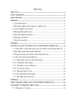 Công tác tuyển dụng nhân lực tại công ty honda việt nam