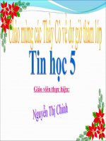 Giáo án điện tử thủ tục trong Logo