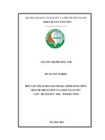 Biên tập chuẩn hóa bản đồ địa chính bằng phần mềm microstation và famis tại xã đức lâm – huyện đức thọ   tỉnh hà tĩnh 