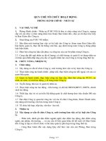 Quy chế tổ chức hoạt động của Phòng HCNS