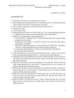 Câu hỏi và bài tập ôn tập môn Phân tích lợi ích chi phí