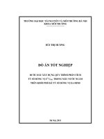 Bước đầu xây dựng quy trình phân tích tỷ số đồng vị δ13CDIC trong mẫu nước ngầm trên khối phổ kế tỷ số đồng vị 