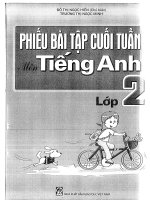 phiếu bài tập cuối tuần môn tiếng anh lớp 2 
