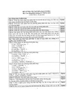 đề cương ôn tập hoá học hệ cao đẳng điều dưỡng liên thông 