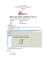 Báo cáo thực hành Vi xử lý