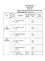 Kế hoạch giảng dạy môn ngữ văn  101112