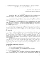 các phương thức nông lâm kết hợp ở daklak hiệu quả kinh tế và những tác động sinh thái học