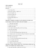 Hoàn thiện công tác tuyển dụng nguồn nhân lực tại công ty cổ phần may thăng long