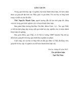 Xây dựng tiến trình dạy học một số kiến thức chương “cảm ứng điện từ” vật lí lớp 11 ban cơ bản theo các giai đoạn của phương pháp thực nghiệm 