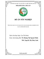 Tính toán nhu cầu sử dụng nước cho ngành nông nghiệp huyện ba vì, thành phố hà nội 