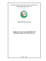 Nghiên cứu ứng dụng mô hình swat mô phỏng dòng chảy sông sê san 