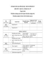 Kế hoạc giảng dạy môn hóa học 10.11.12