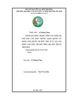 Đánh giá thực trạng công tác đăng ký đất đai, cấp giấy chứng nhận quyền sử dụng đất quyền sở hữu nhà ở và tài sản khác gắn liền với đất trên địa bàn thị xã thái hoà 