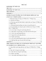 Công tác tuyển dụng nhân lực tại công ty cổ phần cầu 11 thăng long