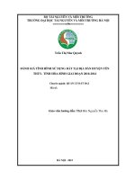 Đánh giá tình hình sử dụng đất tại địa bàn huyện yên thủy  tỉnh hòa bình giai đoạn 2010 2014 