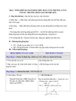 Giáo án vật lý 12 bài 5 tổng hợp hai dao động điều hòa cùng phương, cùng tần số  phương pháp giản đồ fre nen 