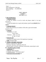 Giáo án tiếng anh 3   các CT khác   trái tim băng 