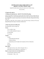 HƯỚNG DẪN NHẬN DIỆN ĐƠN VỊ TỪ TRONG VĂN BẢN TIẾNG VIỆT