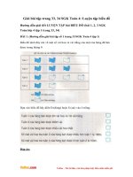 Giải bài tập trang 33, 34 SGK Toán 4: Luyện tập biểu đồ