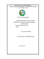 Đánh giá hiệu quả sử dụng đất nông nghiệp tại xã tam giang  huyện yên phong  tỉnh bắc ninh 