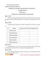 Đề thi học sinh giỏi cấp trường môn Lịch sử lớp 9 trường THCS Nhuận Phú Tân, Mỏ Cày Bắc năm 2016 - 2017