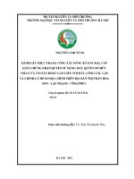 Đánh giá thực trạng công tác đk đất đai, cấp GCN quyền sử dụng đất, QSH ở và tài sản khác gắn liền với đất, công tác lập và chỉnh lý HSĐC trên địa bàn thị trấn hoa sơn   lập thạch   vĩnh phúc 