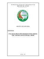 Ứng dụng phần mềm microstation trong việc thành lập bản đồ địa chính tại xã diễn hạnh, huyện diễn châu, tỉnh nghệ an 