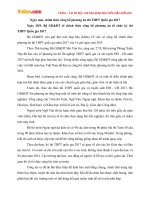 Ngày mai, chính thức công bố phương án thi THPT Quốc gia 2017