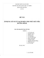 sản xuất sạch hơn trong chế biến gỗ nội thất