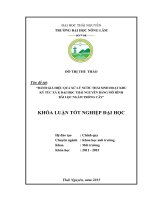 Đánh giá hiệu quả của mô hình bãi lọc ngầm trồng cây trong xử lý nước thải sinh hoạt tại khu ký túc xá k   đại học thái nguyên