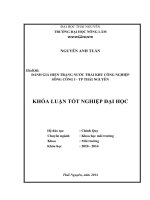 Đánh giá hiện trạng nước thải của khu công nghiệp sông công i   thành phố thái nguyên  