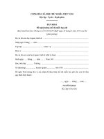 Mẫu đơn đề nghị hưởng chế độ miễn học phí