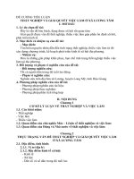 ĐỀ CƯƠNG TIỂU LUẬN