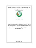 Đánh giá tình hình đăng ký đất đai, cấp giấy chứng nhận quyền sử dụng đất, quyền sở hữu nhà ở và tài sản khác gắn liền với đất tại huyện quốc oai thành phố hà nội 