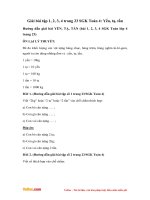 Giải bài tập trang 23 SGK Toán 4: Yến, tạ, tấn