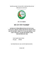 Đánh giá tình hình đăng ký đất đai, cấp giấy chứng nhận quyền sử dụng đất, quyền sở hữu nhà ở và tài sản khác gắn liền với đất tại huyện đông anh, thành phố hà nội 