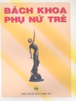 Bách khoa phụ nữ trẻ phần 1   NXB phụ nữ 
