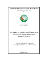 Thử nghiệm dự báo số lượng bão hoạt động trên biển đông bằng phương pháp hồi quy tuyến tính 