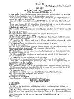 TOÀN tập GIÁO án lớp 3 TUẦN  20 năm 2016 